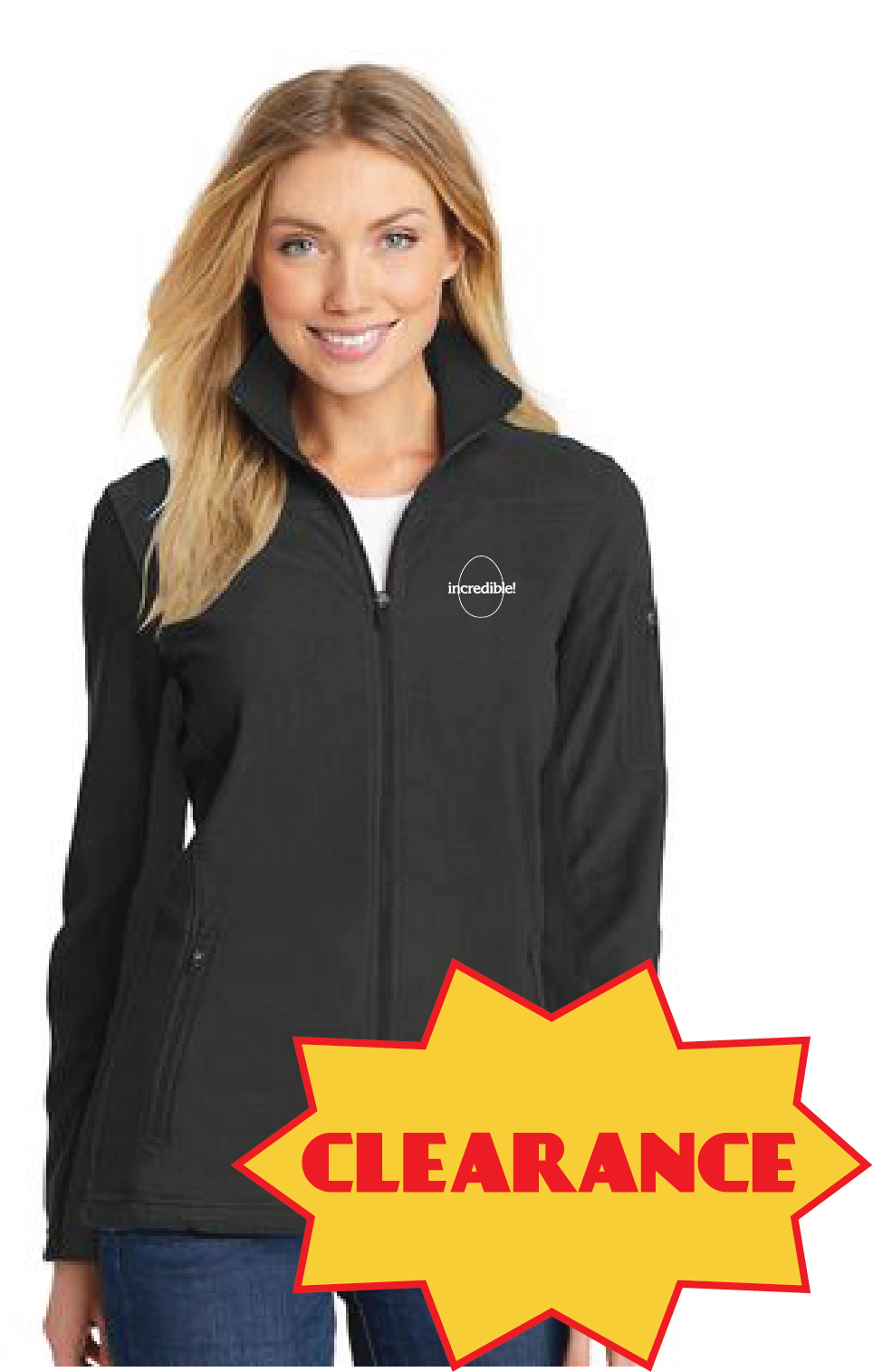 Women's Full-Zip Fleece Jacket (Black)